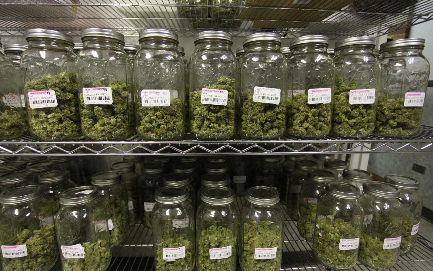 Flowers Curing in Jars